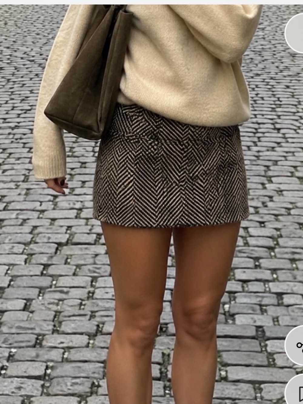 NWT Free People Matter of Fact Chevron Tweed Skirt. Size 4